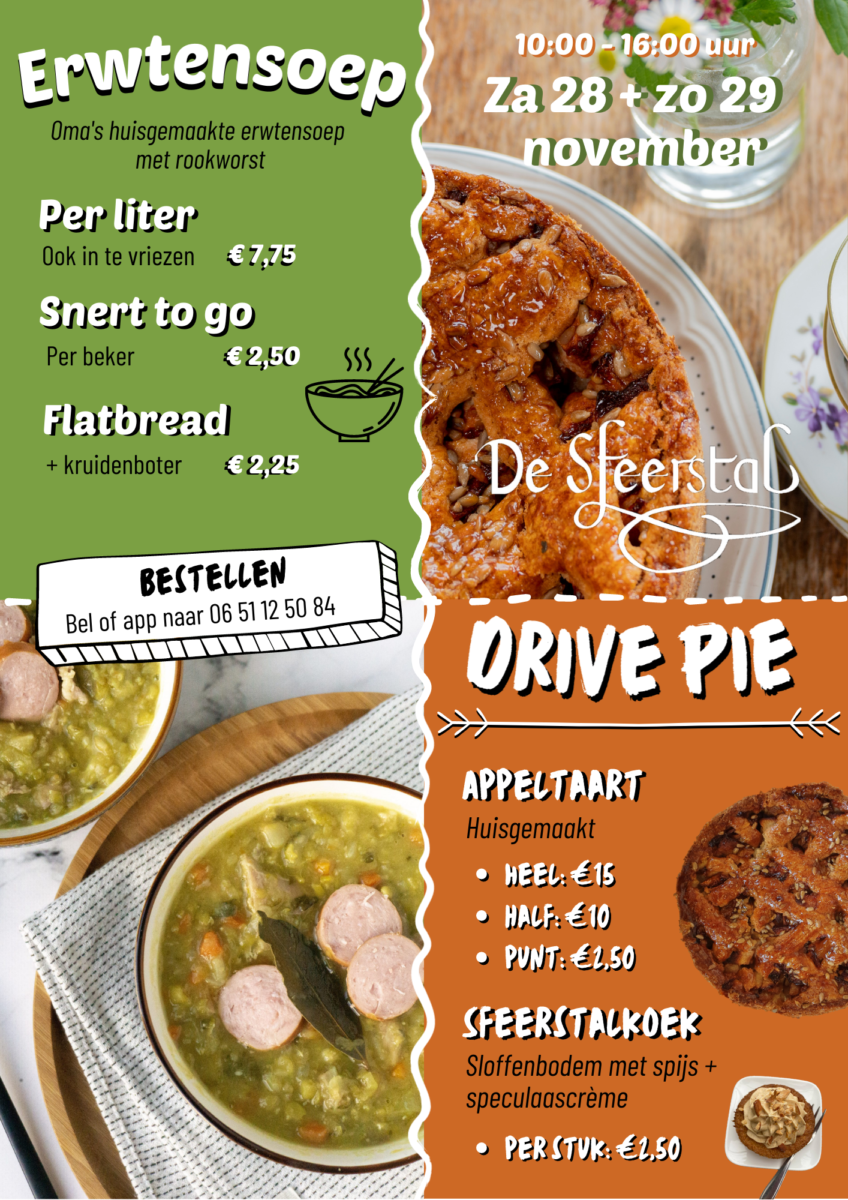 Drive Pie Soup Way Geopend Zat 28 Zo 29 November 2020 De Sfeerstal